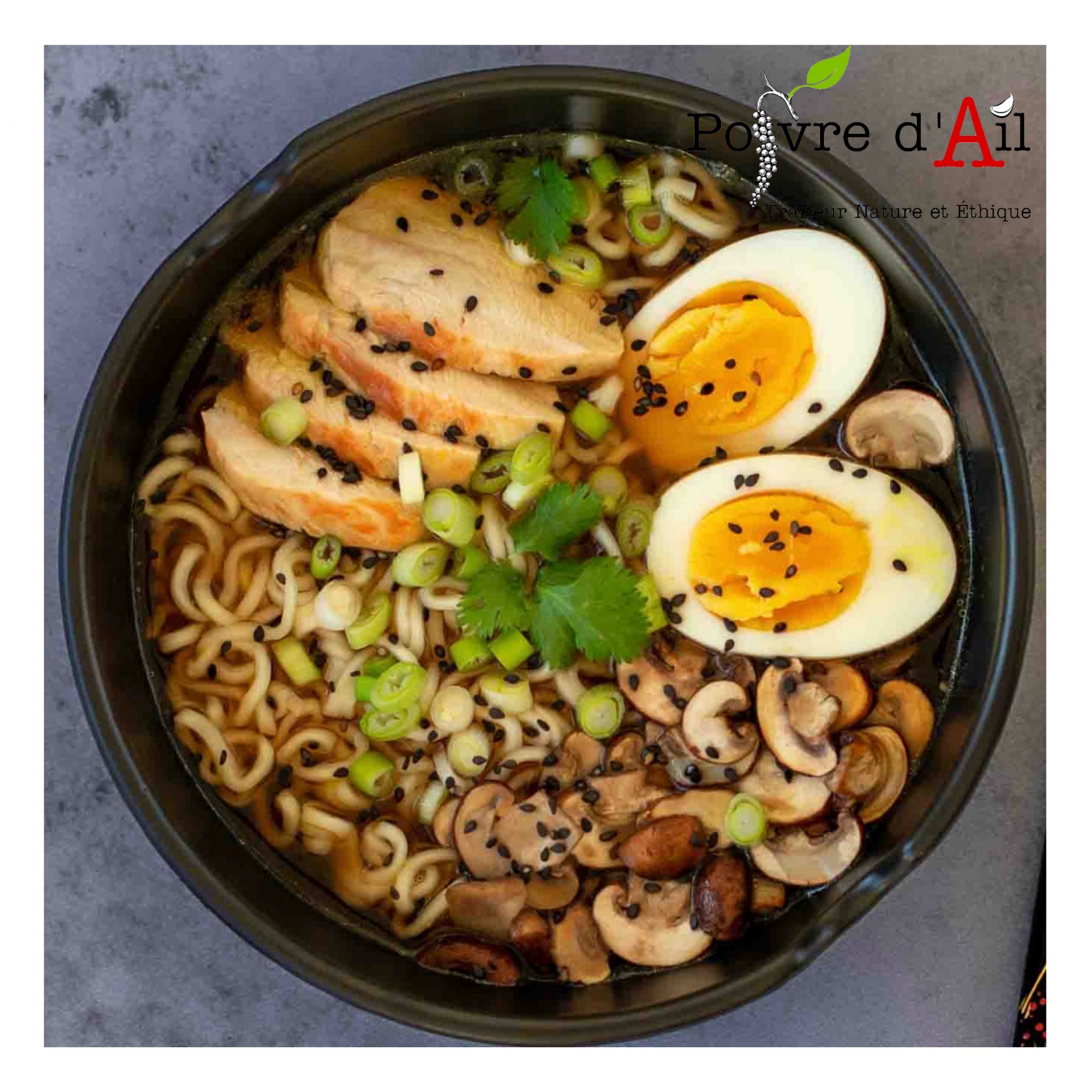 Ramen au Canard Fermier Traiteur Poivre d'Ail Bio Cassis Roquefort La Bédoule Carnoux Ceyreste Gémenos Aubagne
